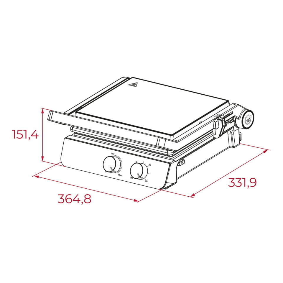 Teka T-GRILL SS Tost Makinesi - 111740005