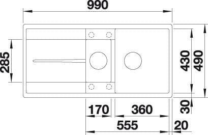 Blanco Metra 6-S F Granit Kahverengi Eviye - 519120