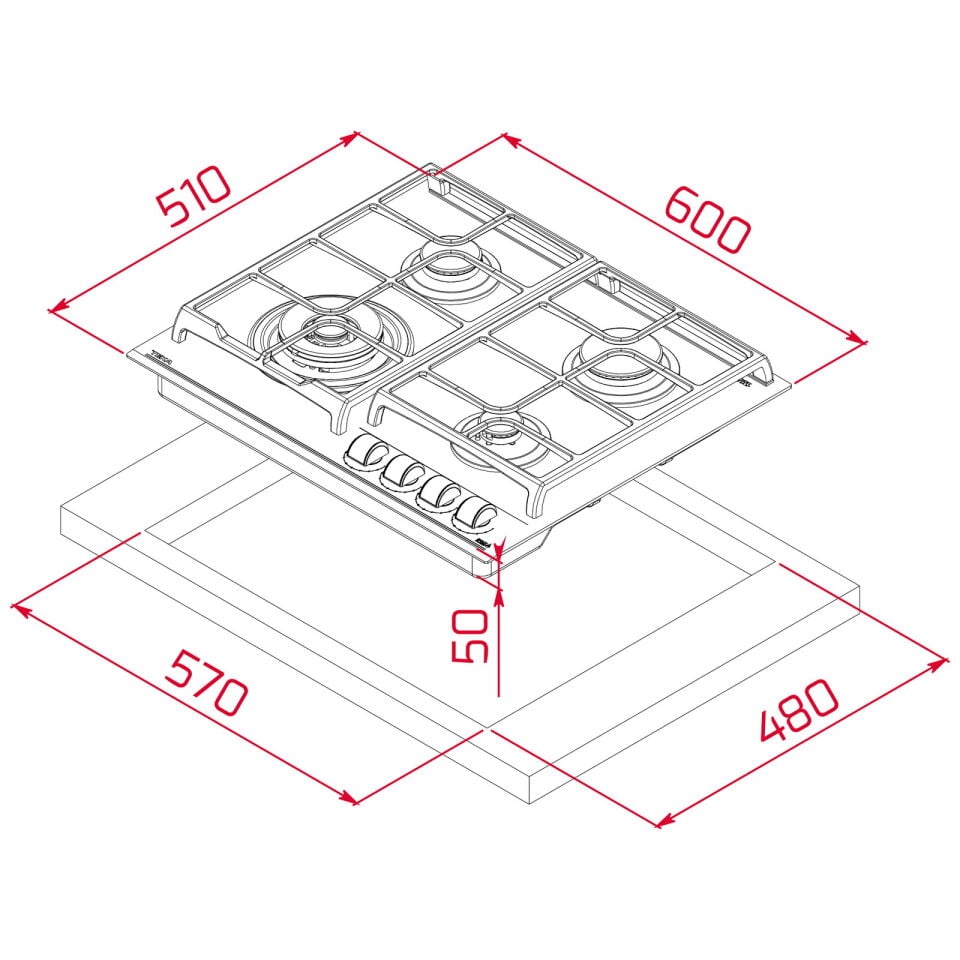 Teka GZC 64320 XBC WH (E4) Ankastre Ocak - 112570168