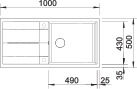 Blanco Metra XL 6-S Granit Eviye Kaya Gri - 518881