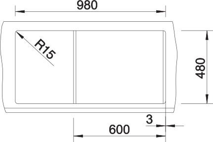 Blanco Metra XL 6-S Granit Eviye Kaya Gri - 518881