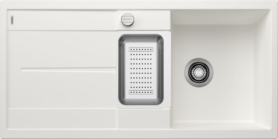 Blanco Metra 6-S Damlalıklı Granit Eviye Beyaz - 513046