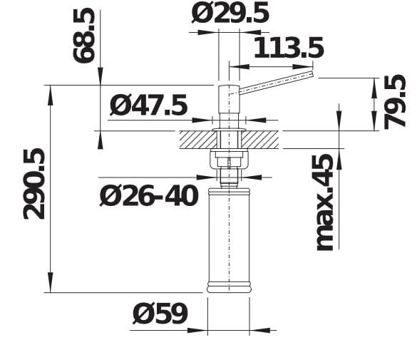 Blanco Torre Sıvı Sabunluk Paslanmaz Çelik Görünüm  - 512594