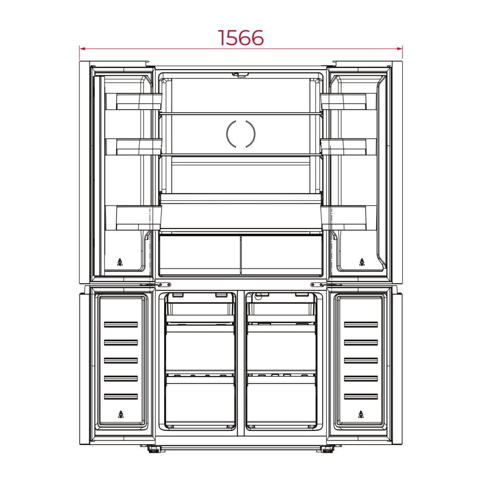 Teka RMF 77960 DARK SS Gardolap Tipi Solo Buzdolabı - 113430065