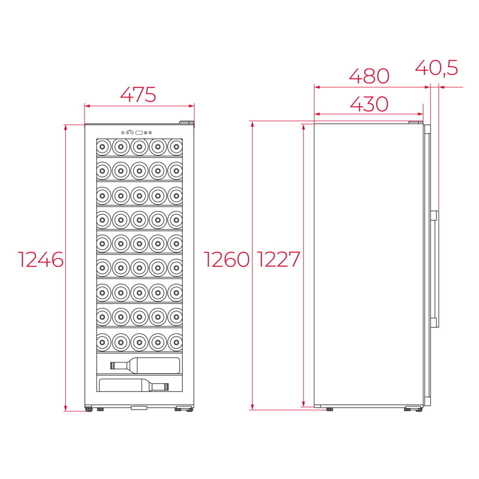 Teka RVF 10051 GBK Ankastre Şarap Soğutucu - 113610002