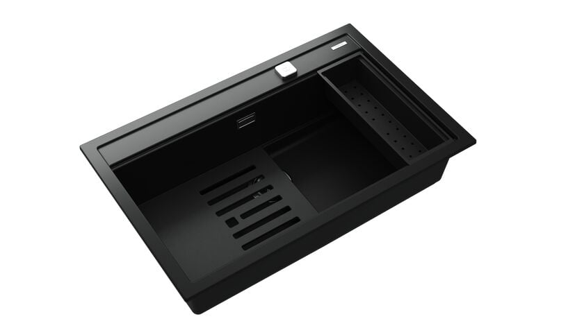 Teka NOVA 80 WS-TG Siyah Granit Eviye - 115230057