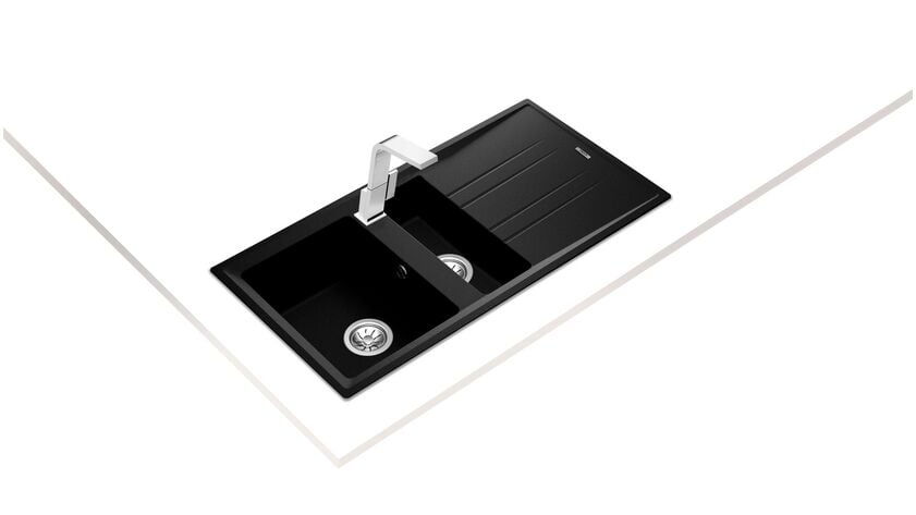 Tela STONE 60 B-TG Metallic Black Granit Eviye - 115360003