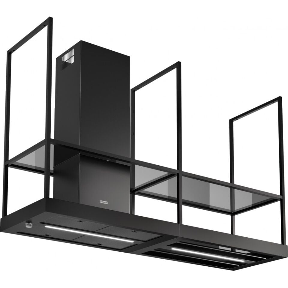 Franke T-Shelf FMY BK MATT F180 Mat Siyah Ada Tipi Davlumbaz