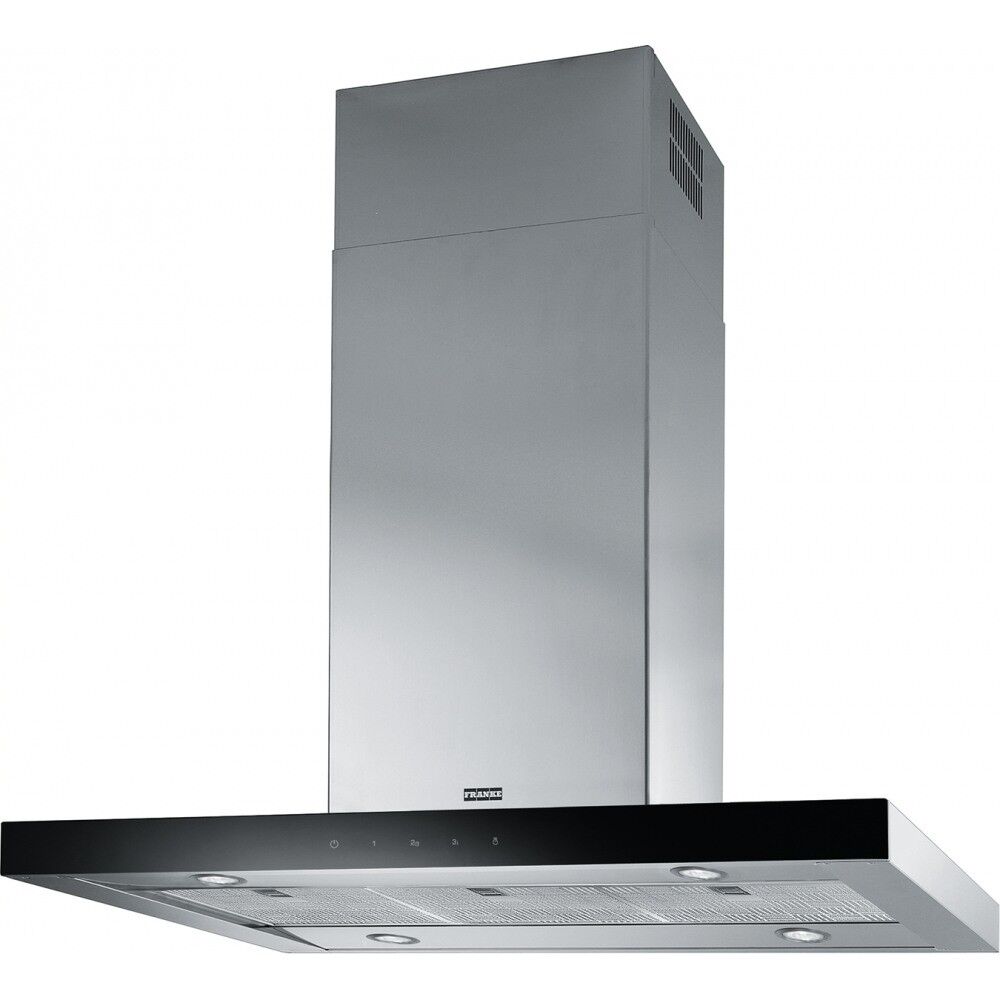 Franke Mythos FCR 925 I TC BK XS Siyah + Inox Ada Tipi Davlumbaz