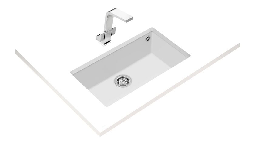 Teka SQUARE 72.40 TG Arctic White Granit Eviye - 115230019