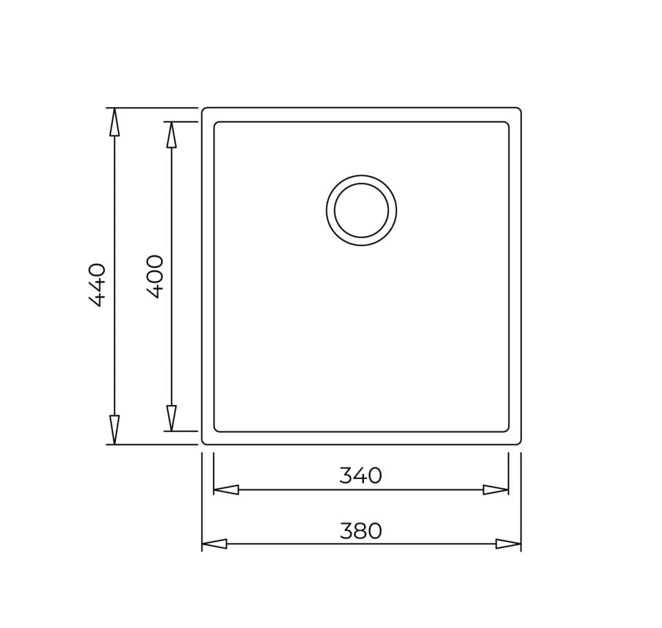 Teka SQUARE 34.40 TG Stone Grey Granit Eviye - 115230031