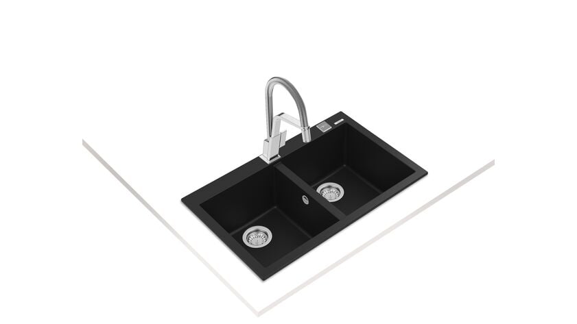 Teka FORSQUARE 790 TG Black Granit Eviye - 115260014