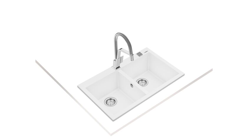 Teka FORSQUARE 790 TG Arctic White Granit Eviye - 115260015