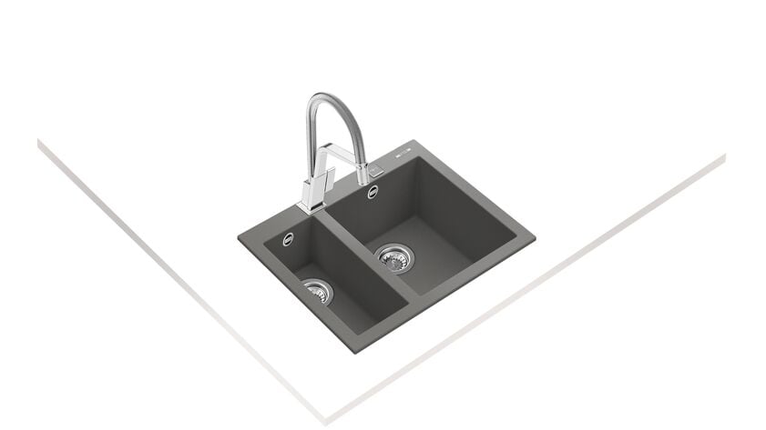 Teka FORSQUARE 590 TG Stone Grey Granit Eviye - 115260020