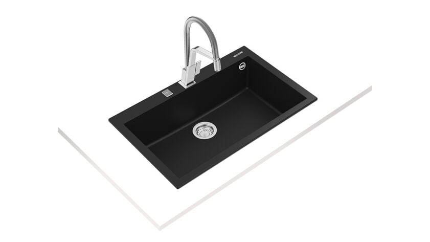 Teka FORSQUARE 72.40 TG Black Granit Eviye - 115230000