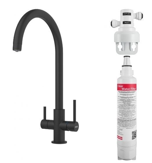 Franke Lina Clear Water Matt Black Filitreli Armatür