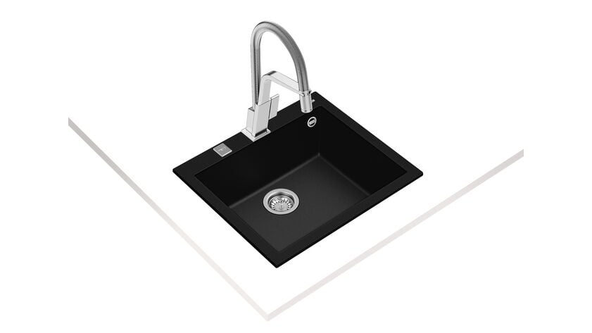 Teka FORSQUARE 50.40 TG Black Granit Eviye - 115230005