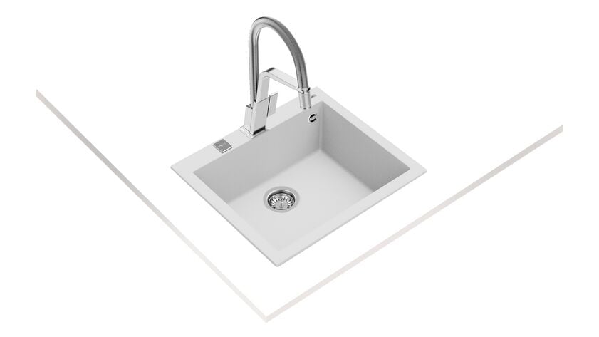 Teka FORSQUARE 50.40 TG Arctic White Granit Eviye - 115230009