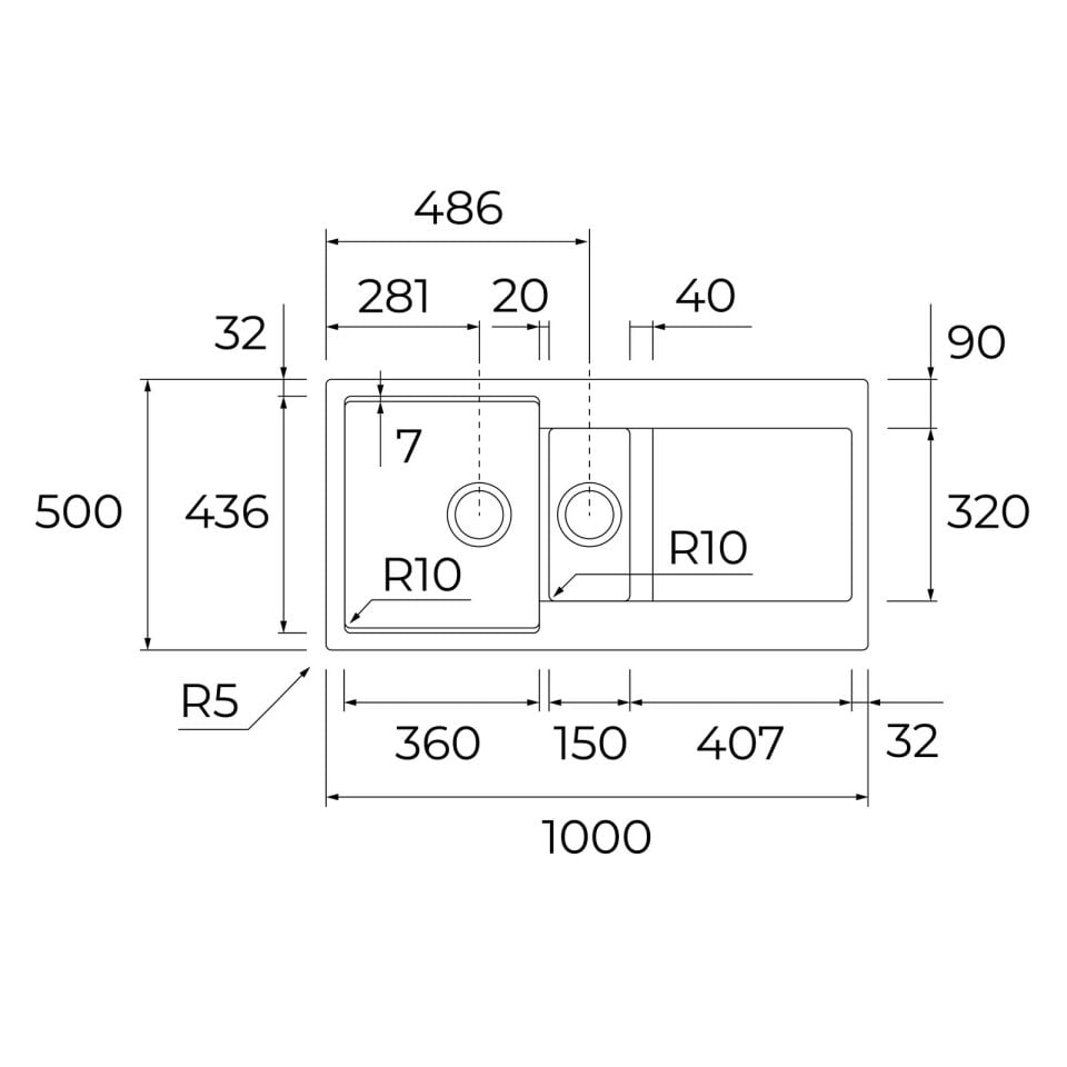 Teka CLIVO 60 B-TQ 1½B 1D Granit Eviye - 115380003