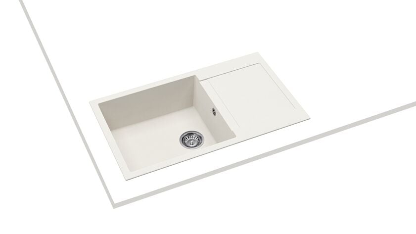 Teka CLIVO 60 B-TQ 1B 1D Beyaz Granit Eviye - 115350006