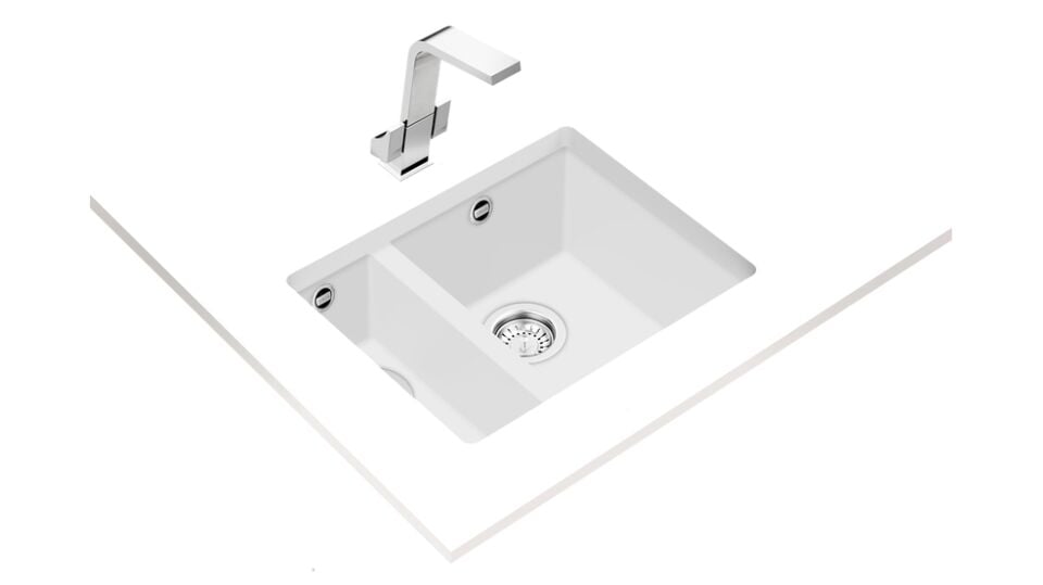 Teka SQUARE 560 TG Arctic White Granit Eviye - 115260033
