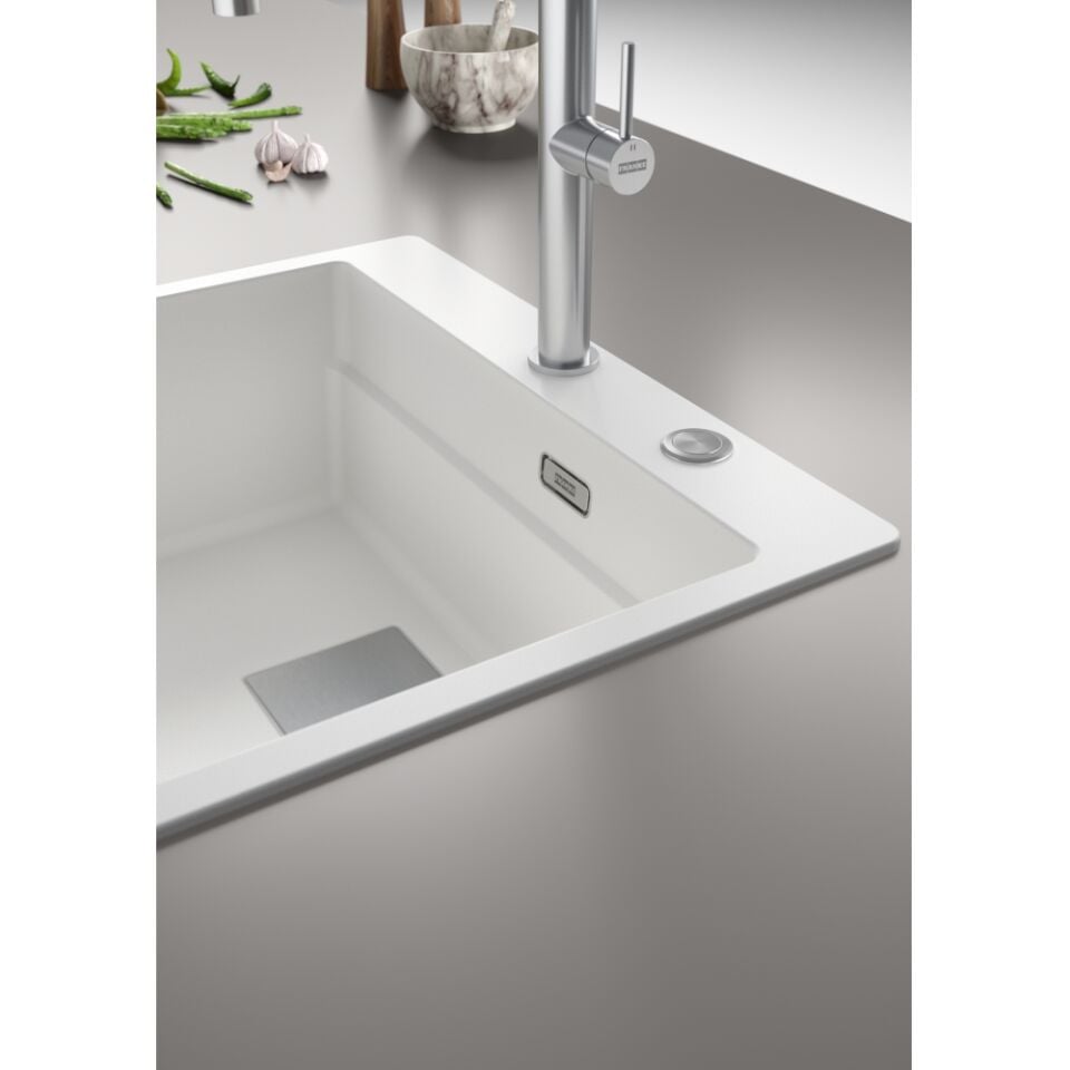 Franke Kubus 2 KNG PRO 610-53 Bianco Granit Eviye