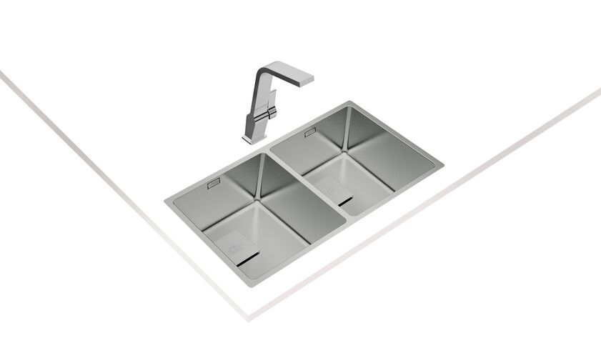 Teka FLEXLINEA RS15 2B 740 Parlak Yüzey Çelik Eviye - 115030009