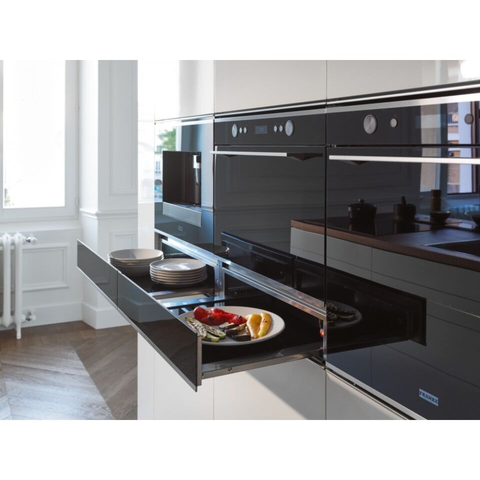 Franke Mythos FMY 14 DRW XS Siyah + Inox Isıtma Çekmecesi