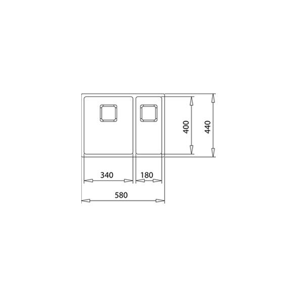 Teka FLEXLINEA RS15 2B 580 Parlak Yüzey Çelik Eviye - 115030010