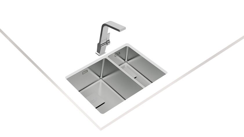 Teka FLEXLINEA RS15 2B 580 Parlak Yüzey Çelik Eviye - 115030010