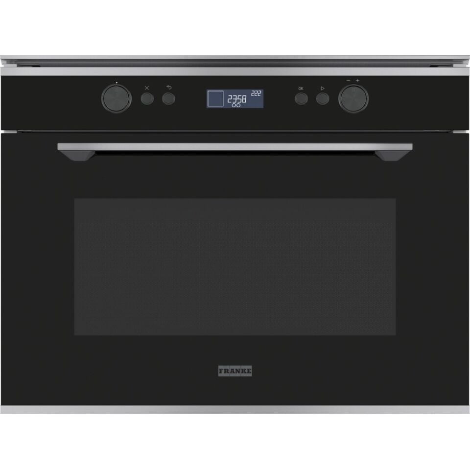 Franke Mythos FMY 45 MW XS Buharlı Siyah + Inox Mikrodalga