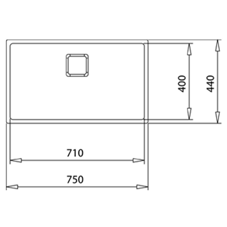 Teka FLEXLINEA RS15 2B 71.40 Parlak Yüzey Çelik Eviye - 115000011