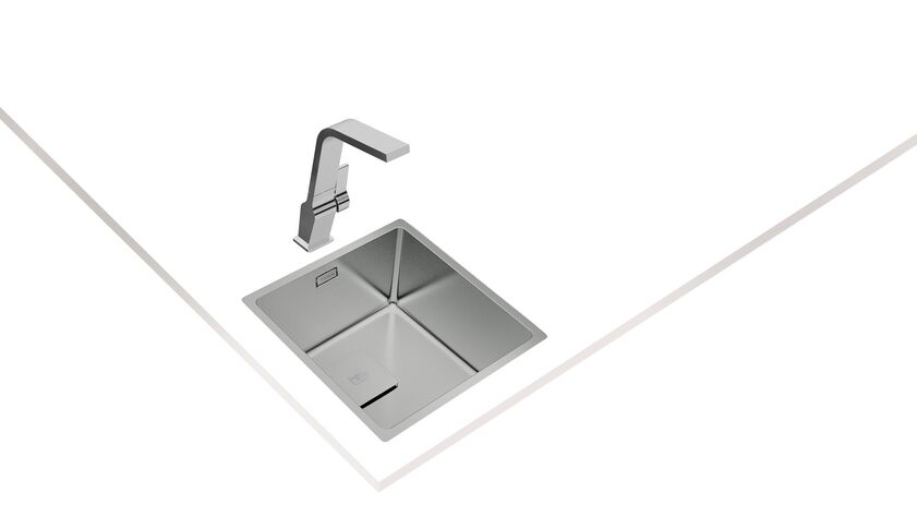 Teka FLEXLINEA RS15 40.40 Parlak Yüzey Çelik Eviye - 115000014