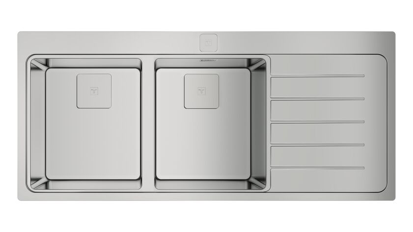 Teka ZENIT RS15 2B 1D Sağ Damlalıklılı Çelik Eviye - 115160003