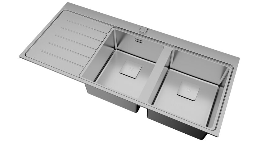 Teka ZENIT RS15 2B 1D Sol Damlalıklı Çelik Eviye - 115160005