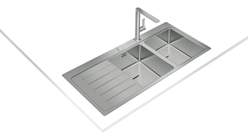 Teka ZENIT RS15 2B 1D Sol Damlalıklı Çelik Eviye - 115160005