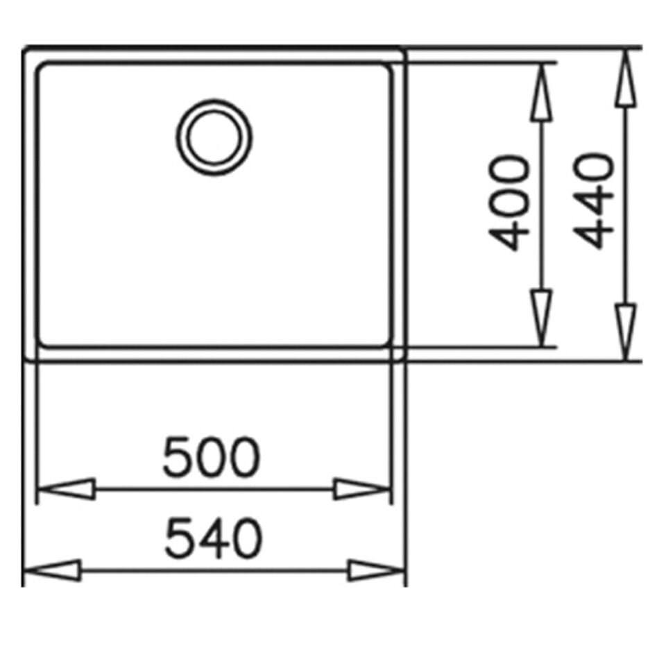 Teka BE LINEA RS15 50.40 Parlak Yüzey Çelik Eviye - 115000005