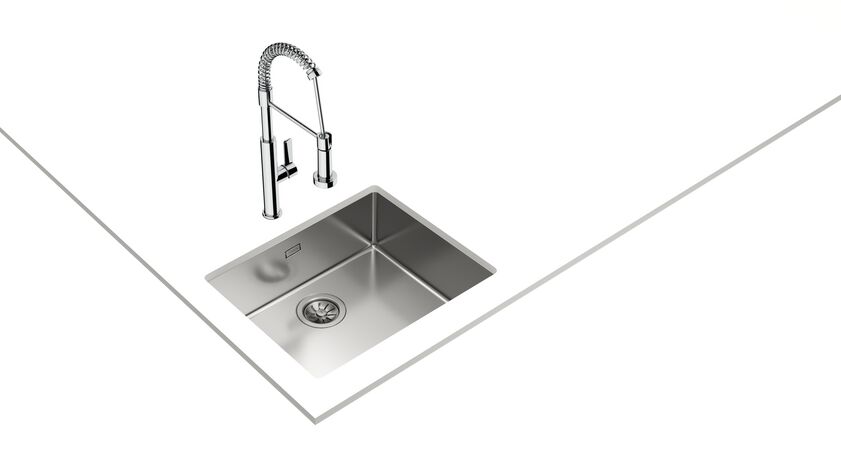 Teka BE LINEA RS15 50.40 Parlak Yüzey Çelik Eviye - 115000005
