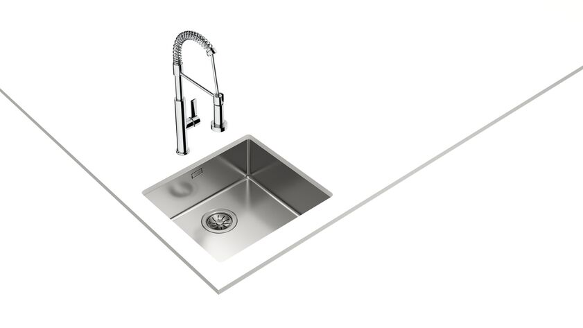 Teka BE LINEA RS15 45.40 Parlak Yüzey Çelik Eviye - 115000006