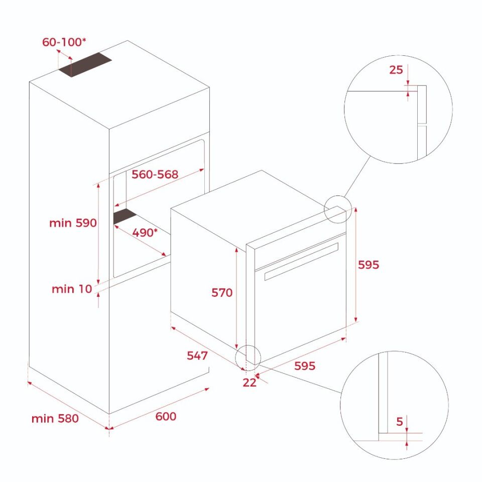 Teka STEAMCHEF HLB 8550 SC Ankastre Fırın - 111200002