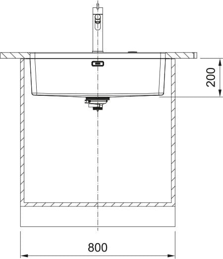 Franke Mythos MYX 110-70 İnox Tezgah Altı Çelik Eviye