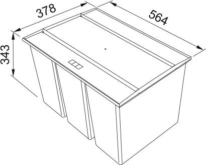 Franke Easysort 600-2-2 Çöp Kovası