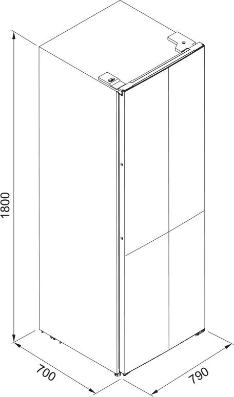 Franke FMD 420 TNF NE E 80 cm Black Inox Solo Buzdolabı
