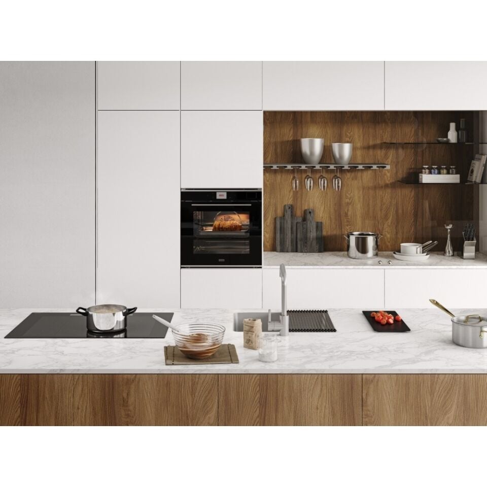Franke Mythos Buharlı FMY 99 HS XS Siyah + Inox Ankastre Fırın