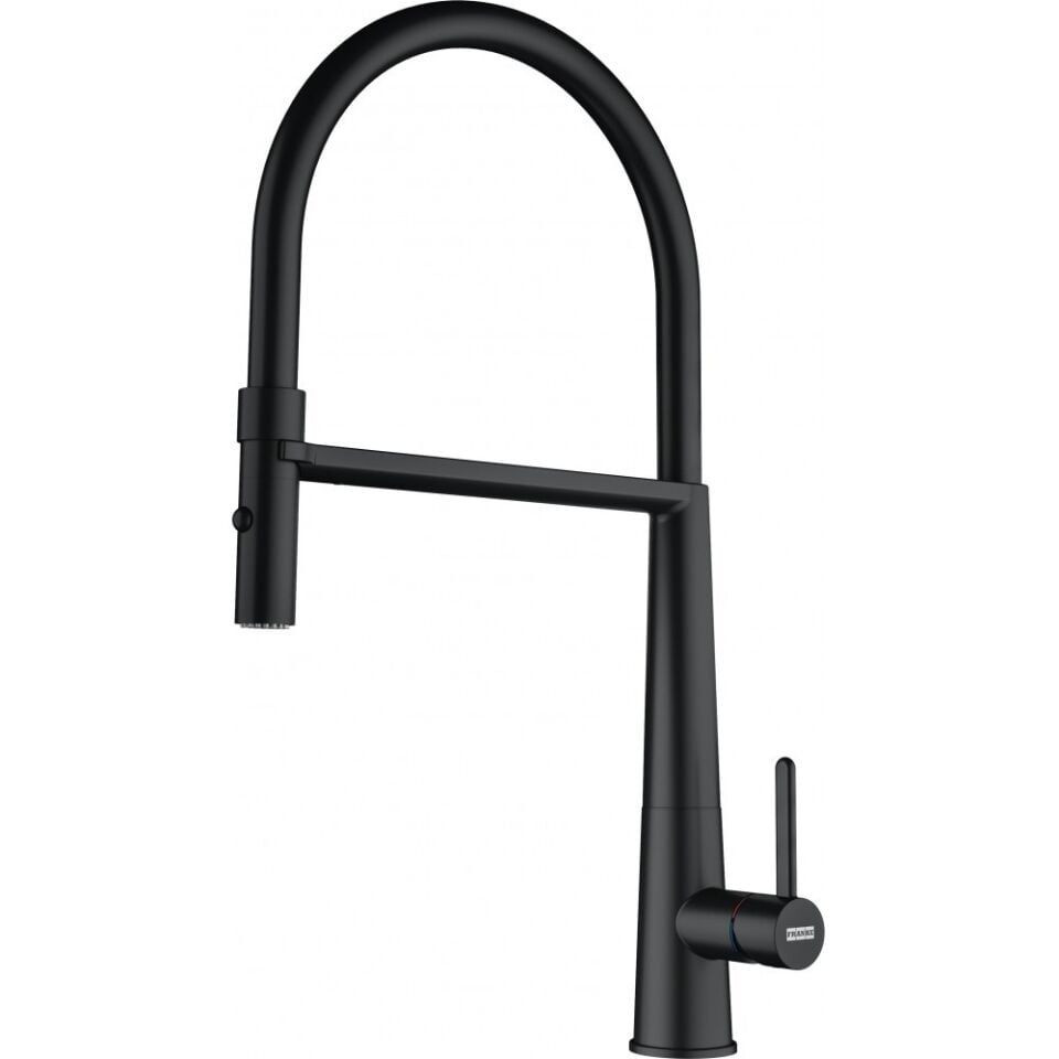 Franke Icon Semi Pro Duşlamalı Spiralli Matt Black Armatür
