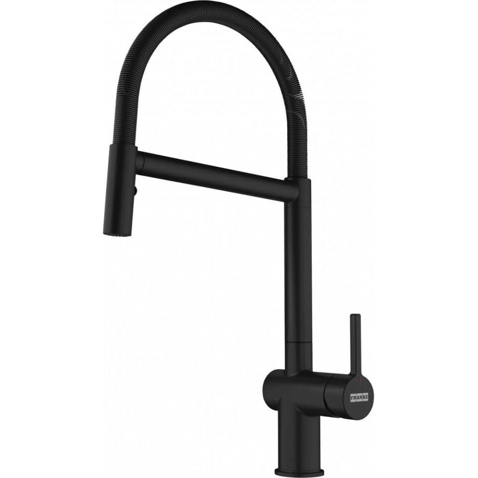 Franke Active Plus Semi Pro Matt Black Spiralli Armatür