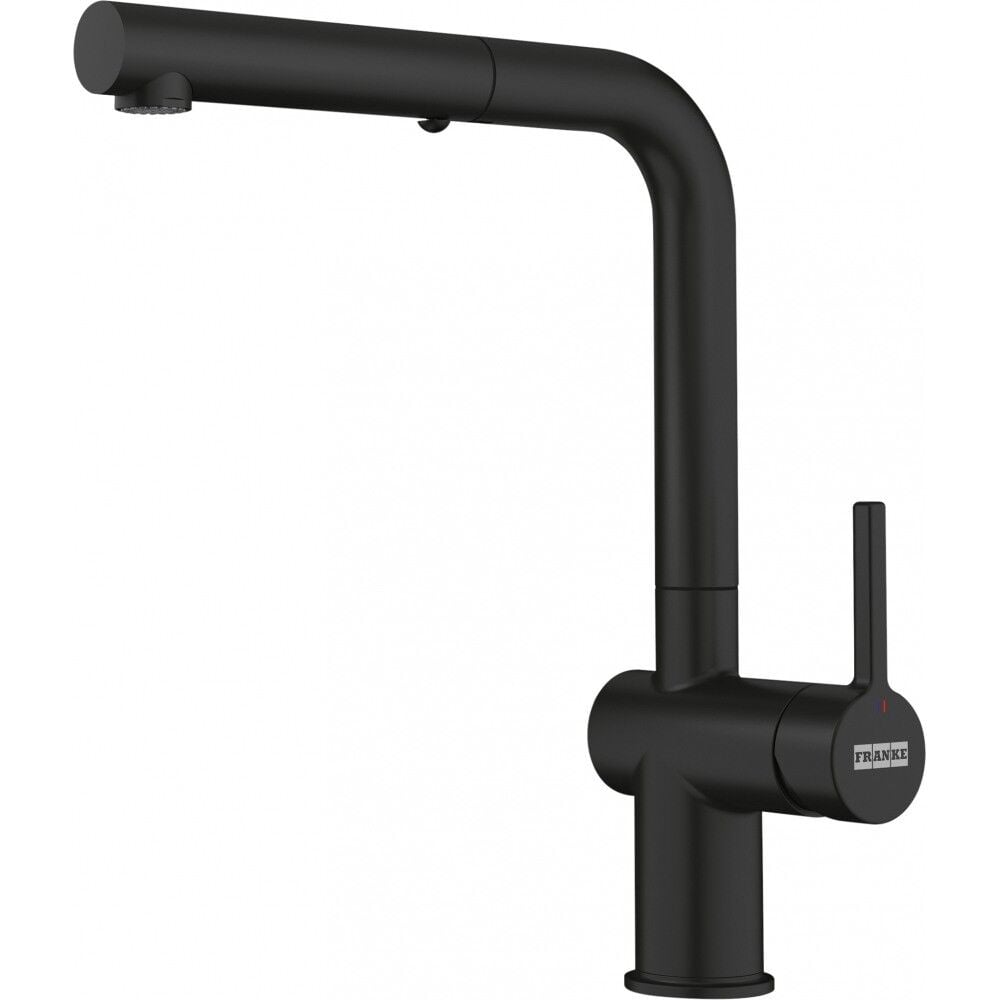 Franke Active Plus Metalic Doccia Matt Black Duşlamalı Spiralli Armatür