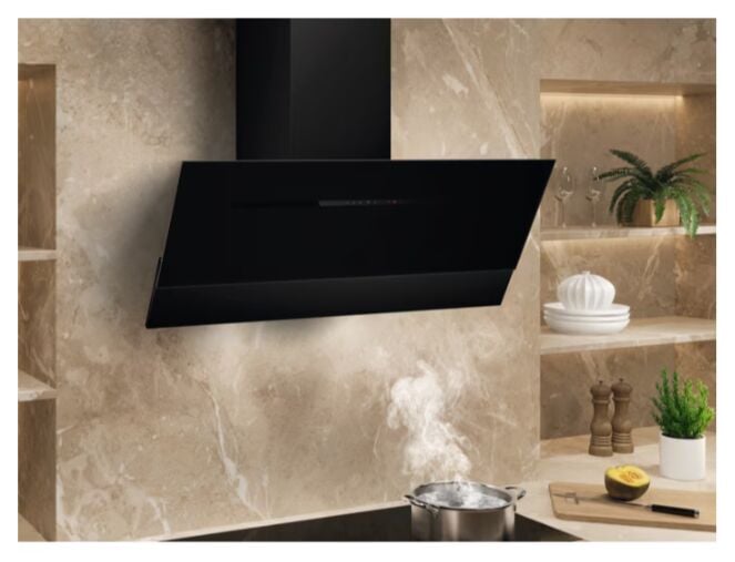 Electrolux LFV619Z Breeze 700 Duvar Tipi  Siyah Ankastre Davlumbaz