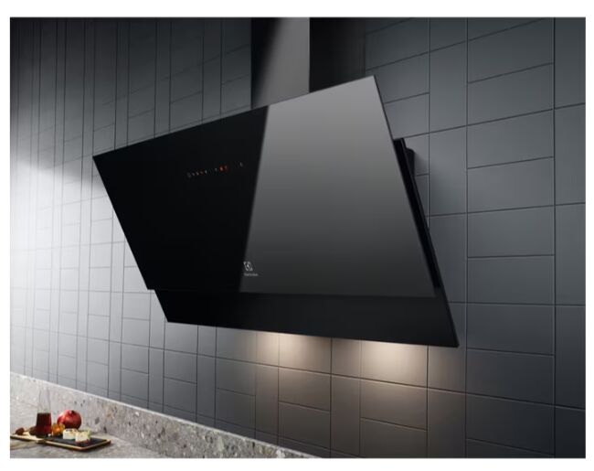 Electrolux LFV619K Breeze Siyah Cam Duvar Tipi Davlumbaz