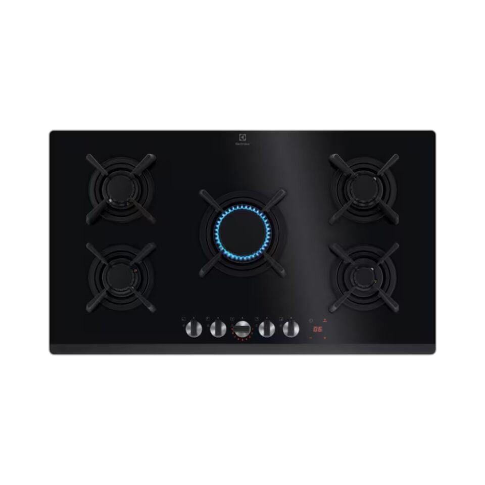Electrolux KGG953753K Flamelight Siyah Cam Gazlı Ocak